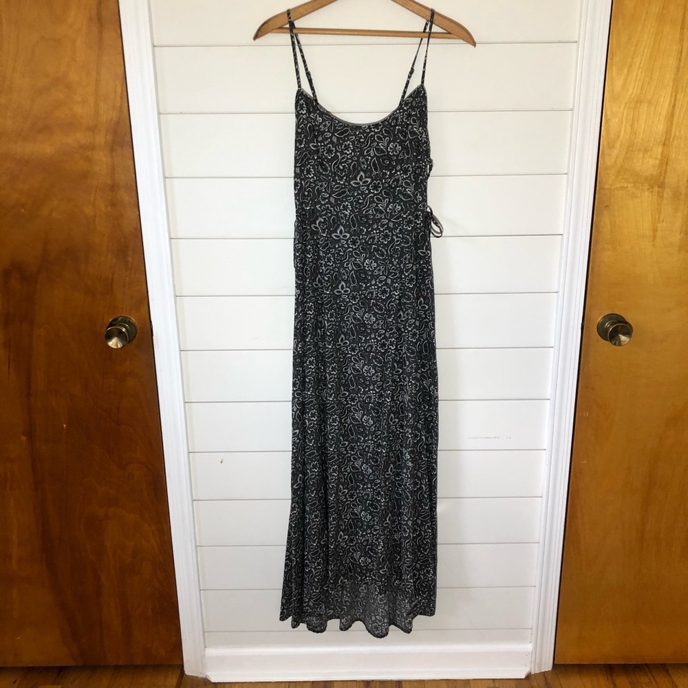 Hollister Black Paisley Maxi Dress Size S